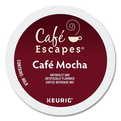 Cafe Escapes Mocha K-Cups, 24/Box