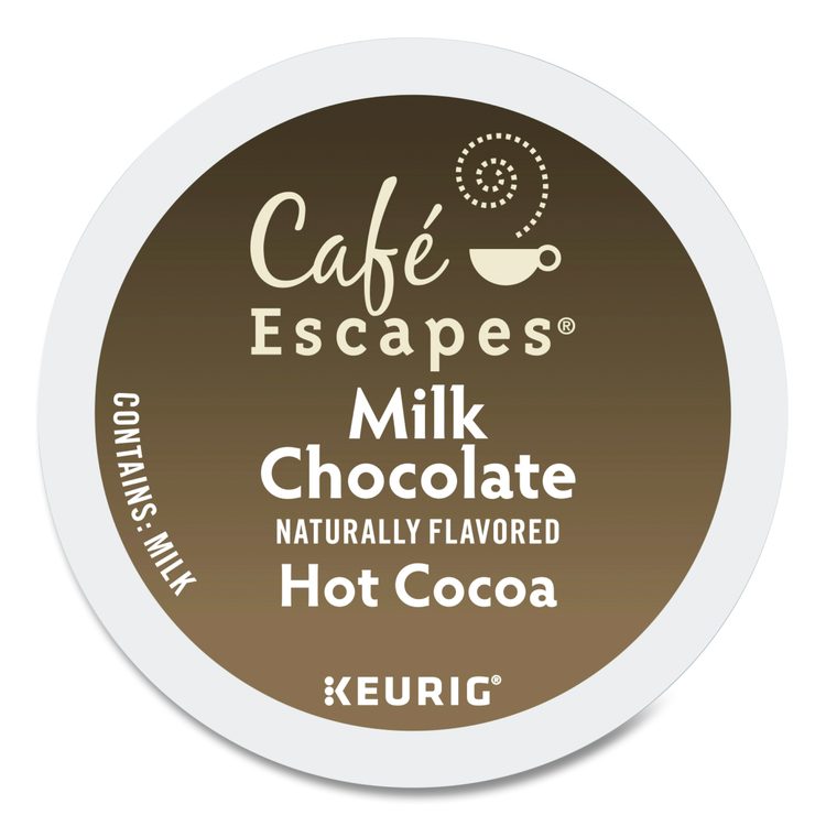 Cafe Escapes Milk Chocolate Hot Cocoa K-Cups, 96/Carton