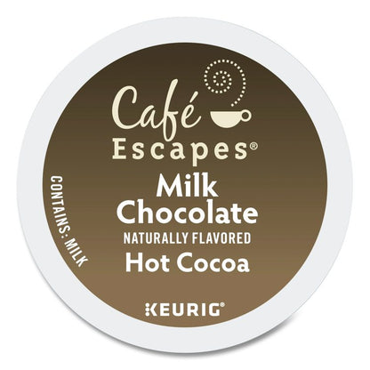 Cafe Escapes Milk Chocolate Hot Cocoa K-Cups, 96/Carton