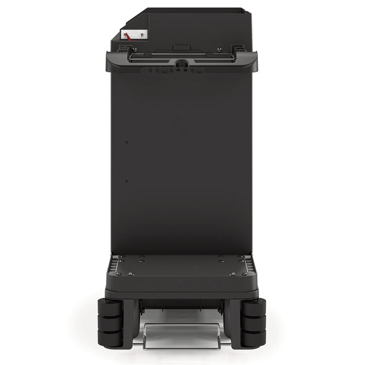 Premium Housekeeping Cart, Plastic, 1 Shelf, 24 x 62.13 x 49.75, Black