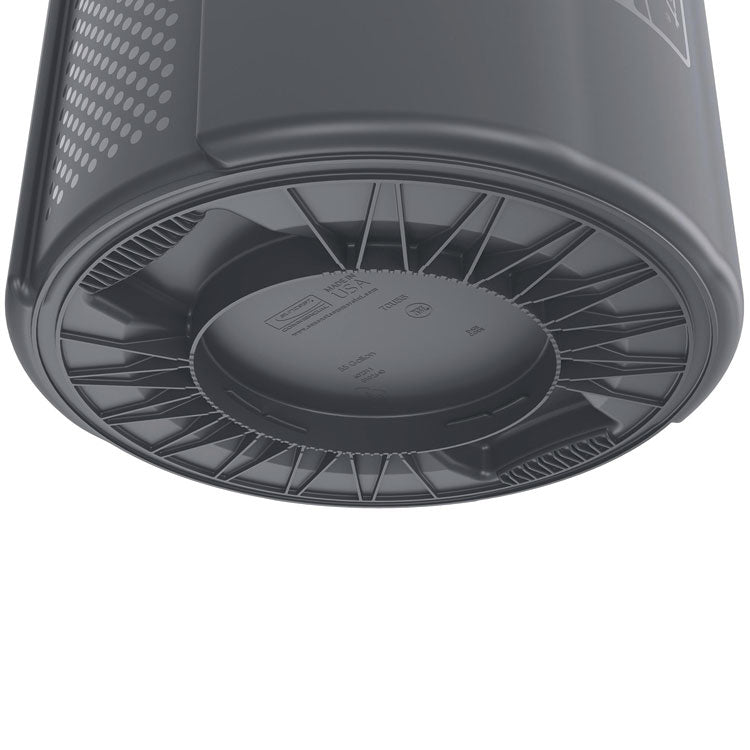 Utility Trash Can, 56.9 gal, Plastic, Gray