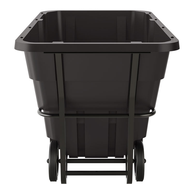 1.5 cu yd Standard Duty Tilt Truck, Forkliftable Frame, 1,300 lb Capacity, Black
