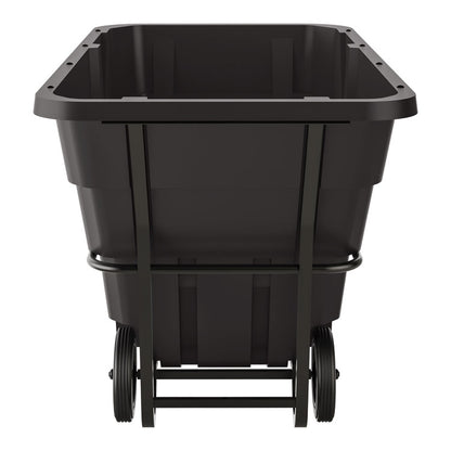 1.5 cu yd Standard Duty Tilt Truck, Forkliftable Frame, 1,300 lb Capacity, Black