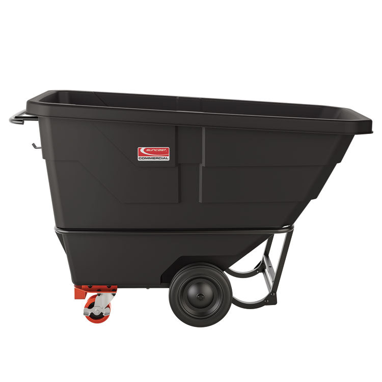 0.75 cu yd Standard Duty Tilt Truck, 1,300 lb Capacity, Black
