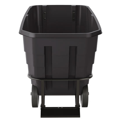 0.5 cu yd Standard Duty Tilt Truck, 800 lb Capacity, Black
