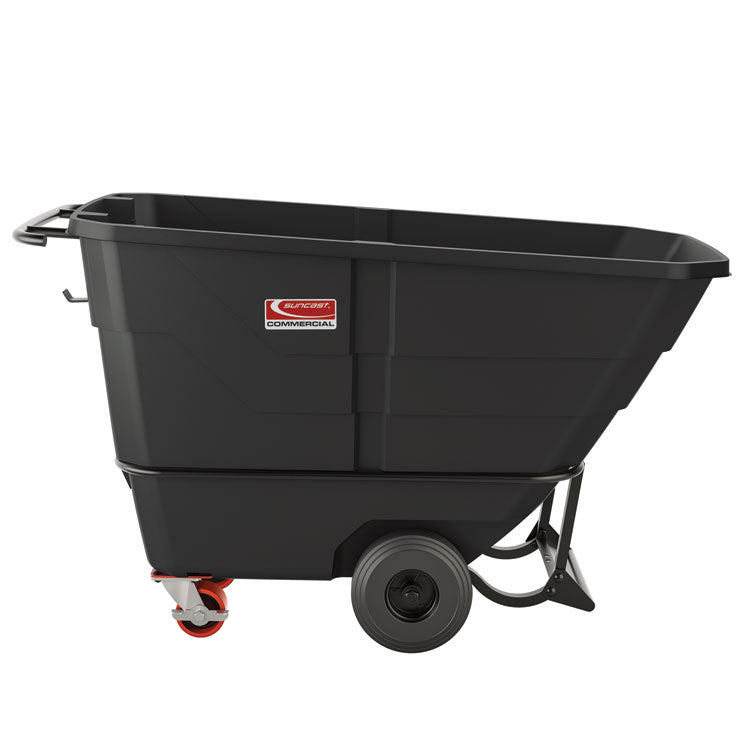 0.5 cu yd Heavy Duty Tilt Truck, 1,350 lb Capacity, Black