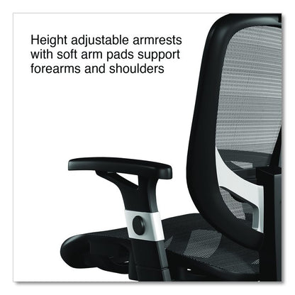 Alera Minerva Ergonomic Mesh Swivel Task Chair, Supports Up to 275lb, 17.24 to 20.98 Seat Height, Gray Seat/Back, Silver Base