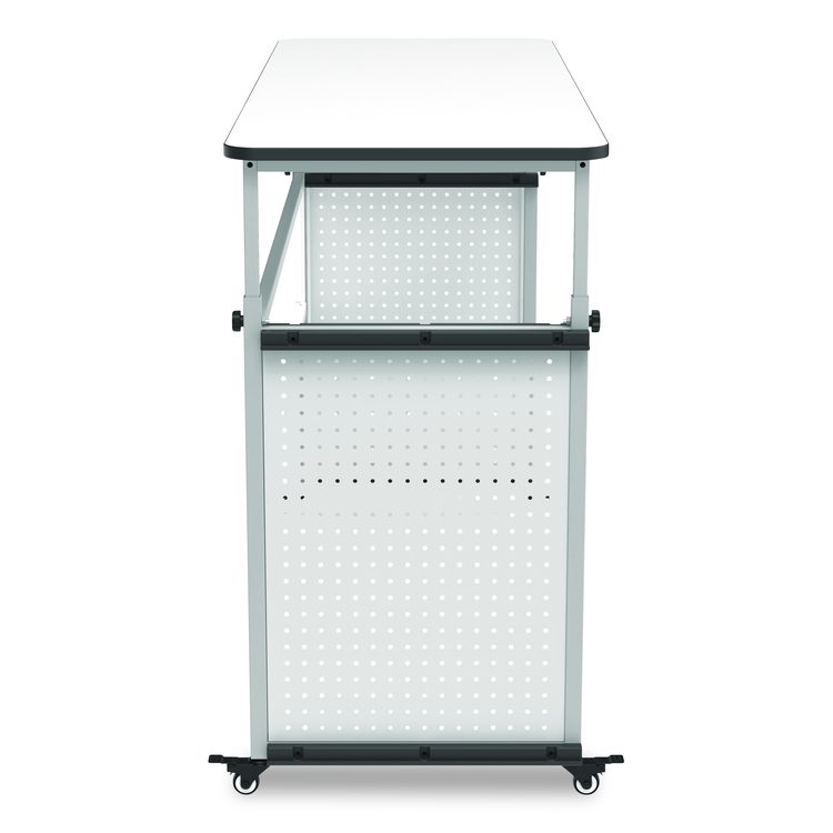 Modular Teacher's Desk, 60.25 x 21 x 32 to 38, White