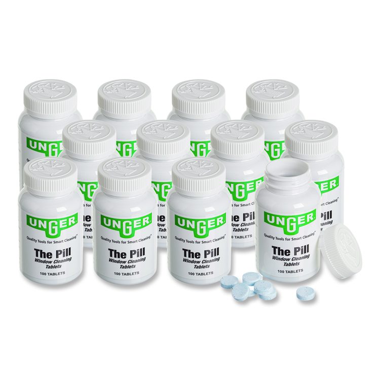 Pill Window Cleaning Tablets, 100/Bottle, 12/Carton
