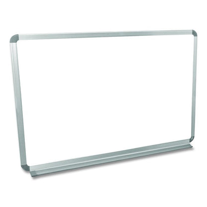 Wall-Mounted Magnetic Whiteboard, 36" x 24", White Surface, Silver Aluminum Frame
