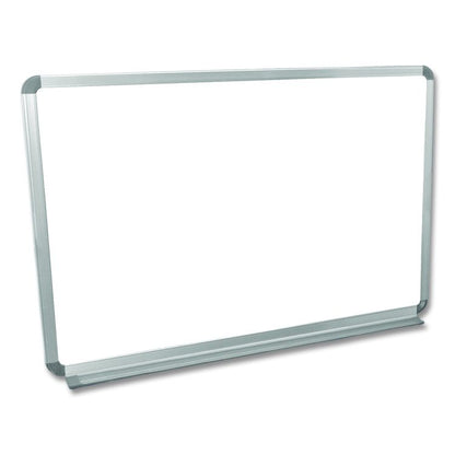 Wall-Mounted Magnetic Whiteboard, 36" x 24", White Surface, Silver Aluminum Frame