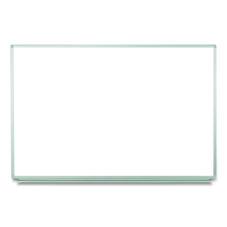 Wall-Mounted Magnetic Whiteboard, 36" x 24", White Surface, Silver Aluminum Frame