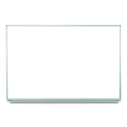 Wall-Mounted Magnetic Whiteboard, 36" x 24", White Surface, Silver Aluminum Frame
