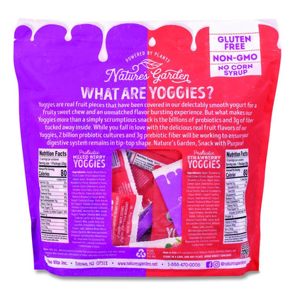 Probiotic Yoggies Variety Snack Pack, Assorted Flavors, 0.7 oz Bag, 30/Carton