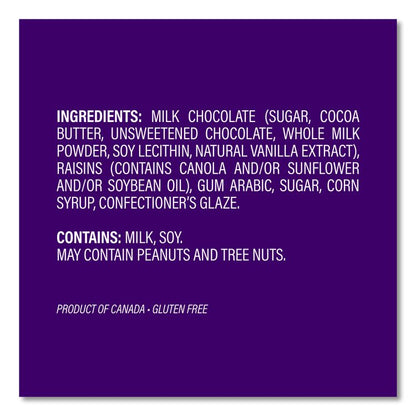 Milk Chocolate Covered Raisins, 50 oz Jar