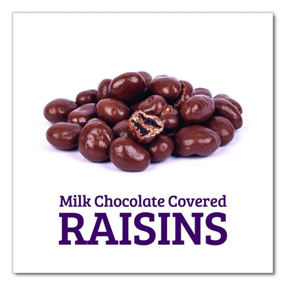Milk Chocolate Covered Raisins, 50 oz Jar