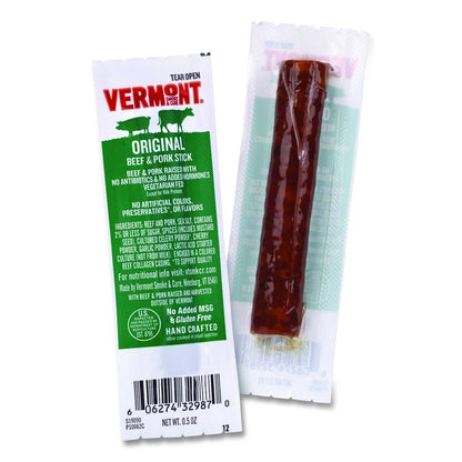 Original Flavor Mini Snack Sticks, Beef, 0.5 oz Individually Wrapped, 20/Carton
