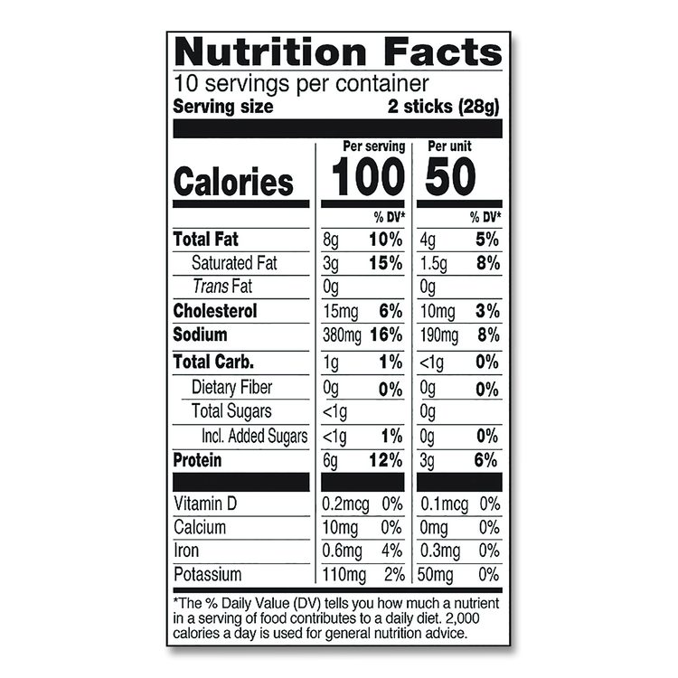 Original Flavor Mini Snack Sticks, Beef, 0.5 oz Individually Wrapped, 20/Carton