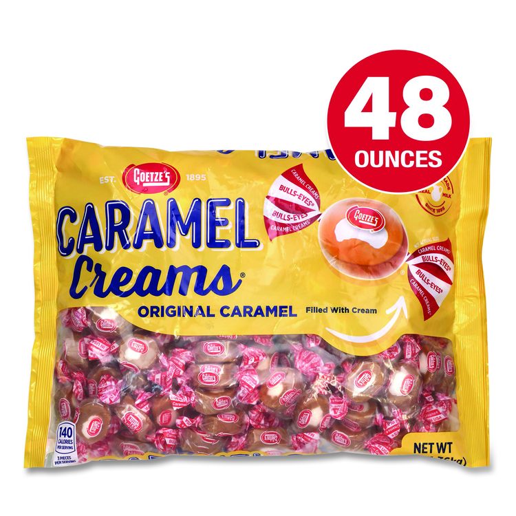 Caramel Creams Candy, Caramel, 48 oz Bag