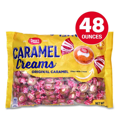 Caramel Creams Candy, Caramel, 48 oz Bag