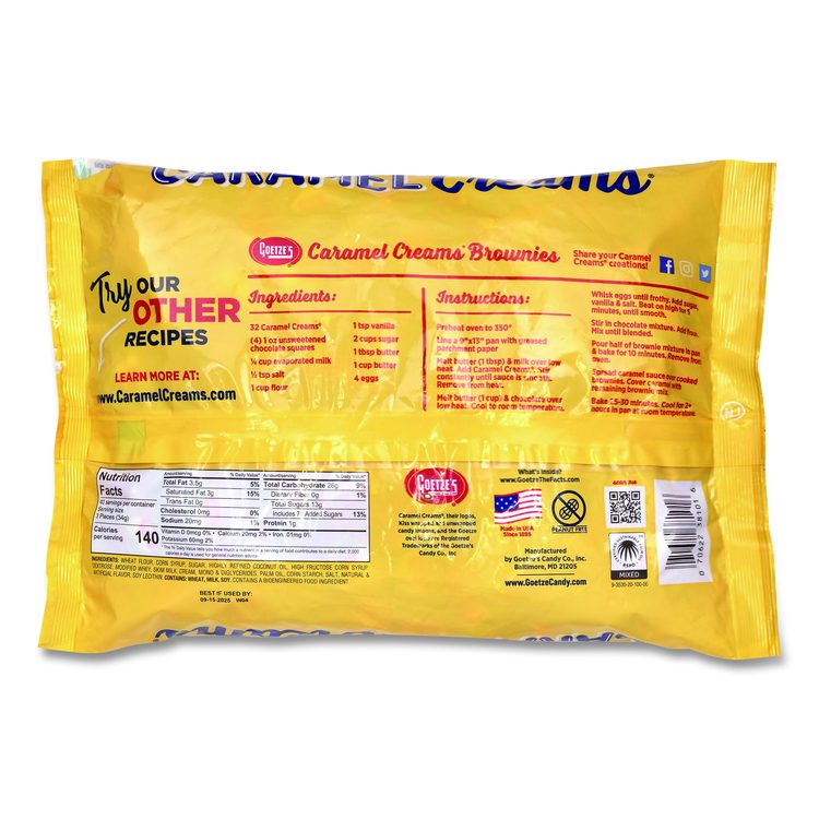 Caramel Creams Candy, Caramel, 48 oz Bag