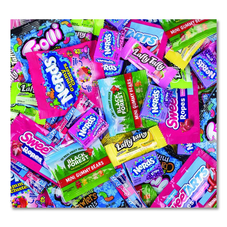 Party Mix Stand-Up Bag, 120 Pieces, Assorted Flavors, 2.5 lb Bag