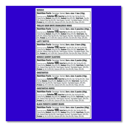 Party Mix Stand-Up Bag, 120 Pieces, Assorted Flavors, 2.5 lb Bag