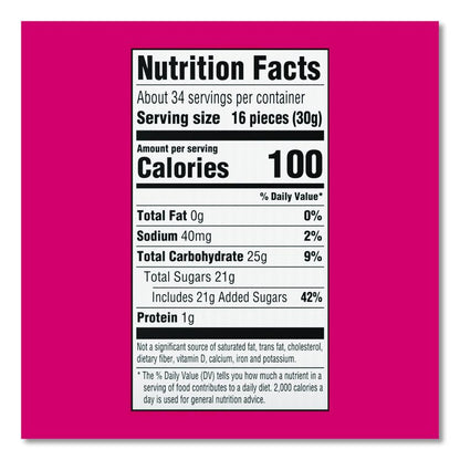 Rainbow Gummy Clusters Share Pack, Assorted Flavors, 3 oz Packet, 12/Carton