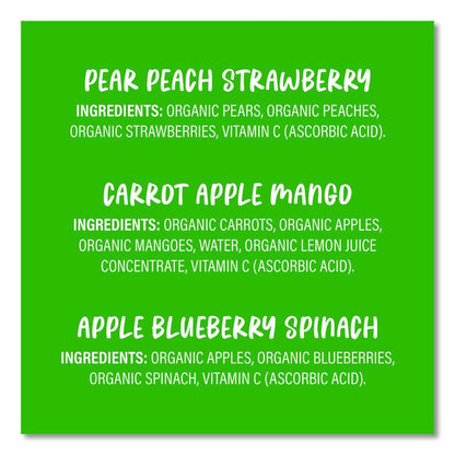 Organic 2nd Foods Baby Food Pouches, Assorted Flavors, 3.5 oz Pouch, 12/Carton