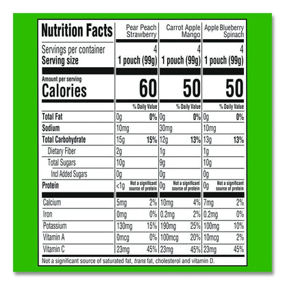 Organic 2nd Foods Baby Food Pouches, Assorted Flavors, 3.5 oz Pouch, 12/Carton