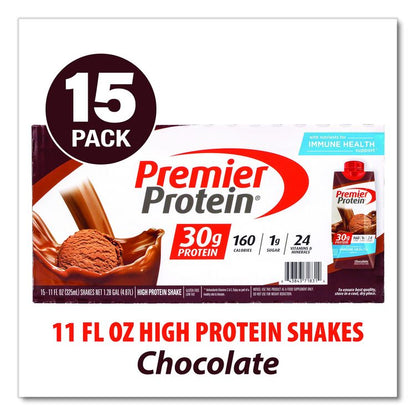 Chocolate Shake, 11 oz Single-Serve Container, 15/Carton