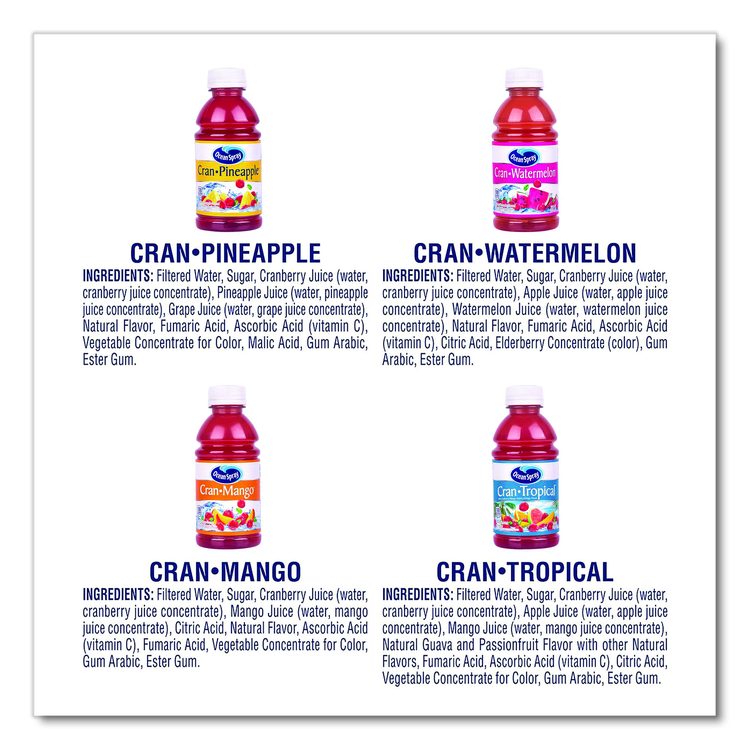 Tropical Variety Pack, Assorted Flavors, 10 oz Bottle, 24/Carton