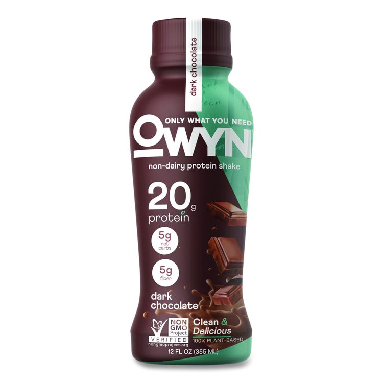 20 g Protein Drink, Chocolate, 12 oz Bottle, 12/Carton
