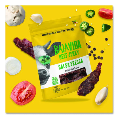 Beef Jerky Salsa Fresca Snack Pack, Salsa Fresca, 1 oz Packet, 12/Carton