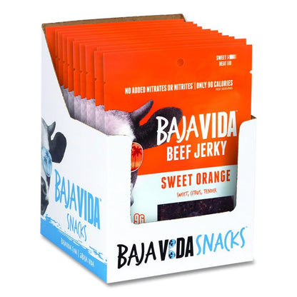 Beef Jerky Sweet Orange Snack Pack, Sweet Orange, 1 oz Packet, 12/Carton