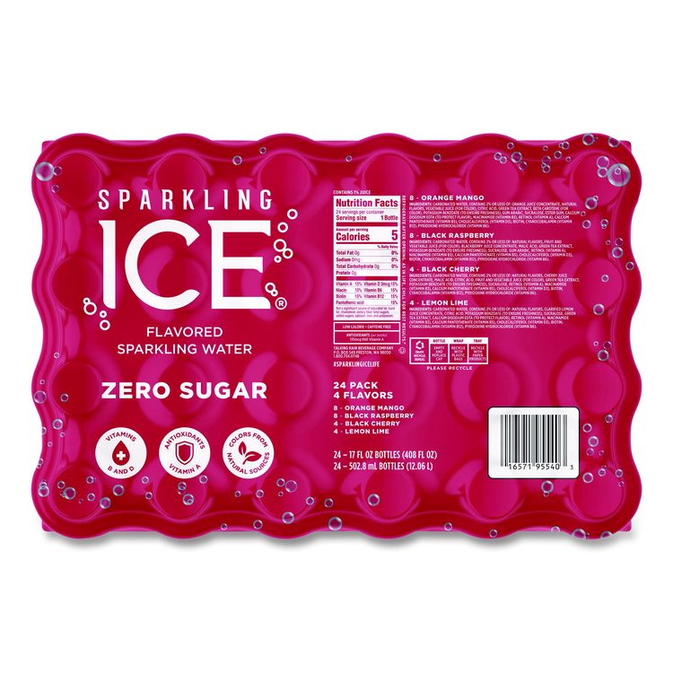 Fruit Frenzy Variety Pack, Assorted Flavors, 17 oz Bottle 24/Carton