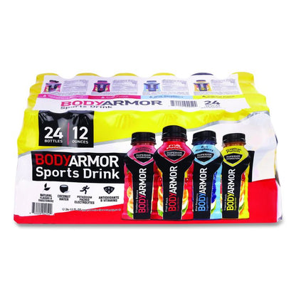 BASE Sports Drink Variety Pack, Assorted Flavors, 12 oz Bottle, 24/Carton