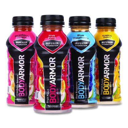 BASE Sports Drink Variety Pack, Assorted Flavors, 12 oz Bottle, 24/Carton