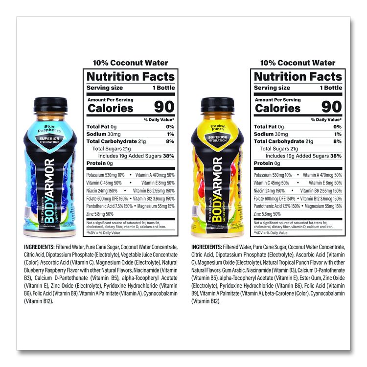 BASE Sports Drink Variety Pack, Assorted Flavors, 12 oz Bottle, 24/Carton