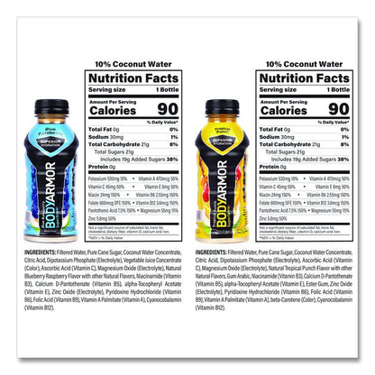 BASE Sports Drink Variety Pack, Assorted Flavors, 12 oz Bottle, 24/Carton