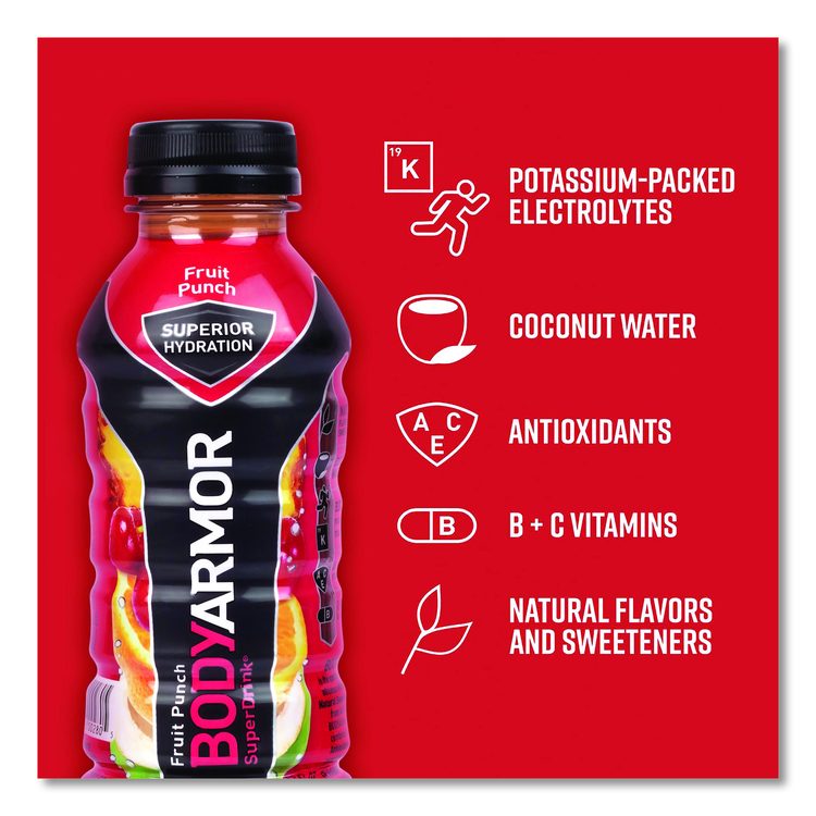 BASE Sports Drink Variety Pack, Assorted Flavors, 12 oz Bottle, 24/Carton