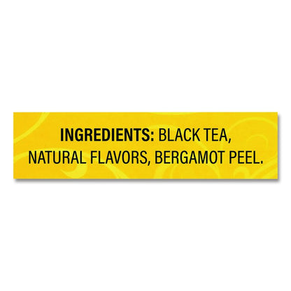 Tea Bags, Earl Grey, Individually Wrapped, 100/Carton