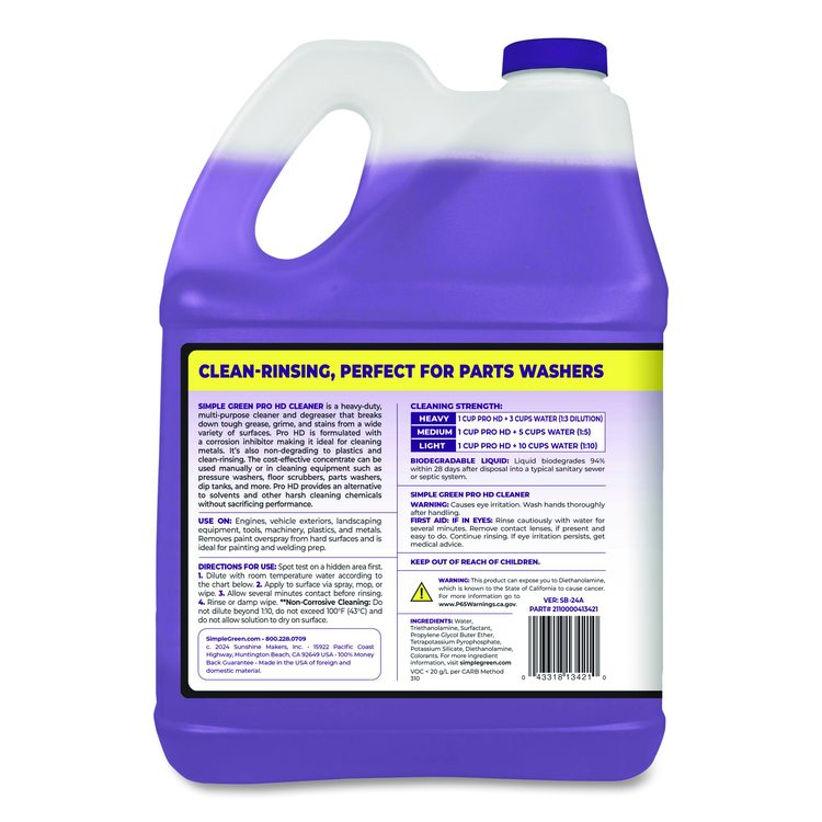 Pro HD Heavy-Duty Cleaner, 1 gal Bottle, 4/Carton