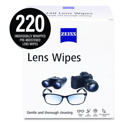 Lens Wipes, 6 x 5, 220/Carton