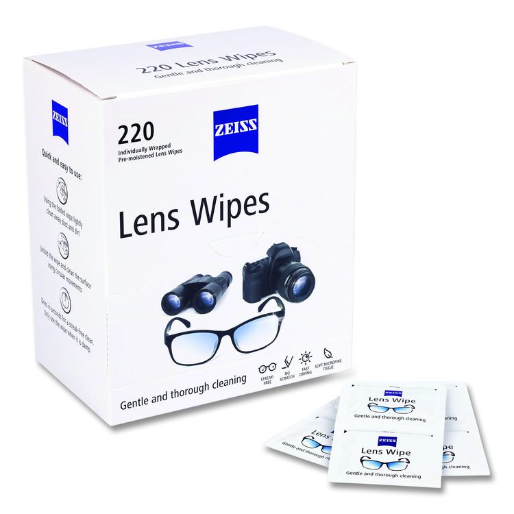 Lens Wipes, 6 x 5, 220/Carton