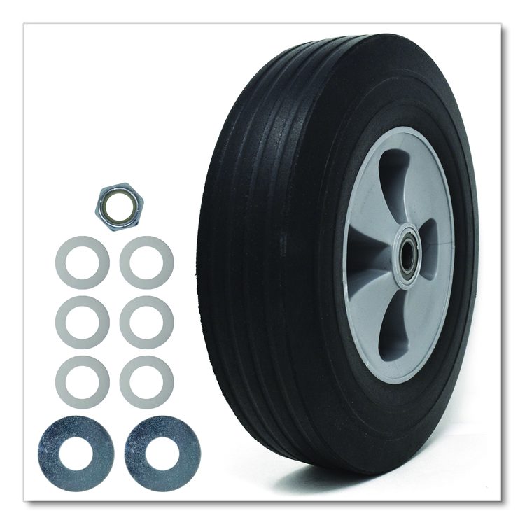 Tilt Truck Wheels, 12" Wheel, Black