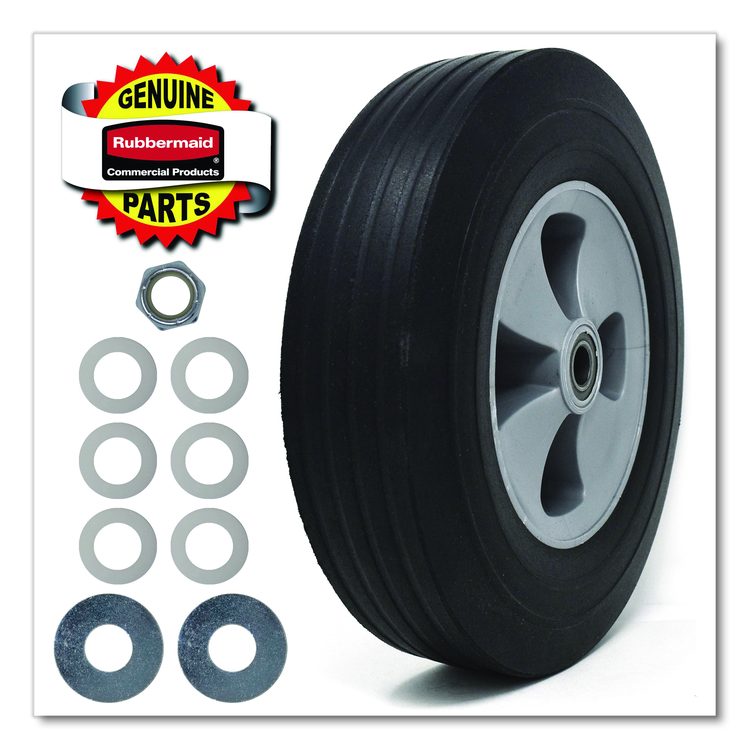 Tilt Truck Wheels, 12" Wheel, Black