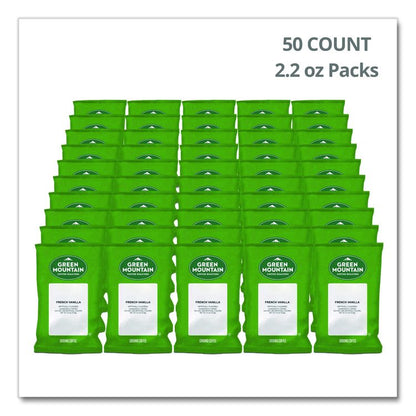 French Vanilla Coffee Fraction Packs, 2.2 oz, 50/Carton