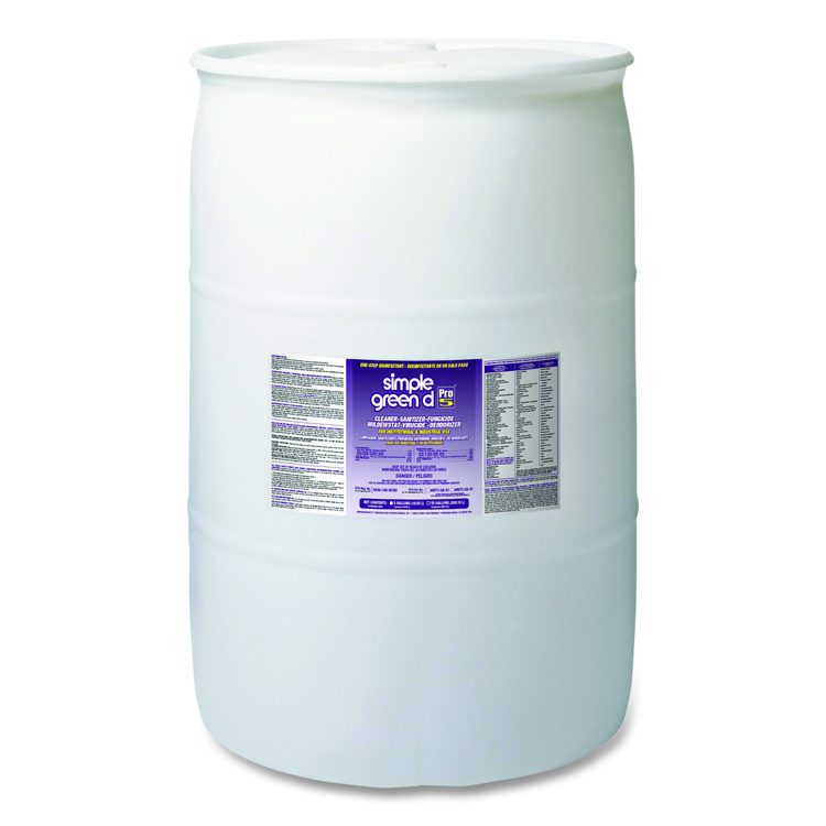 d Pro 5 Disinfectant, Unscented, 55 gal Drum