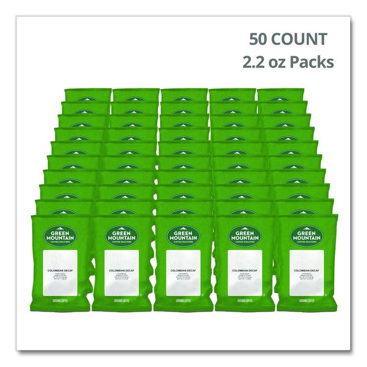 Colombian Decaf Coffee Fraction Packs, 2.2oz, 50/Carton